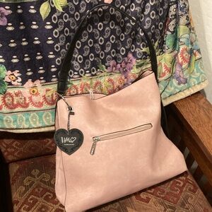 Imoshion Large handbag light pink pouch on front and pockets  inside  NWT